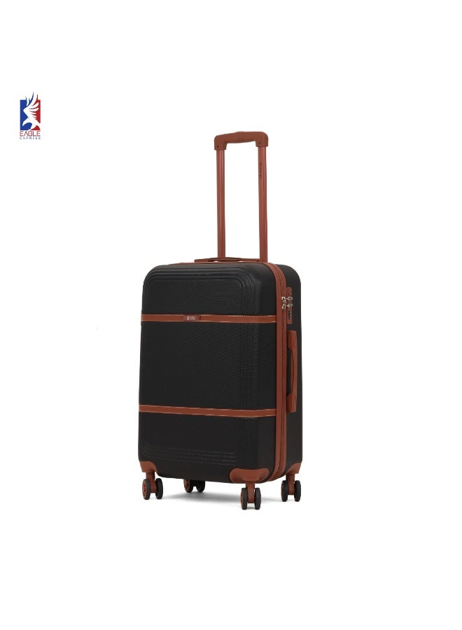 ايجل اكسبريس إيجل إكسبرس تيرانوفا مجموعة حقائب بعجلات صلبة من ABS بمقاسات 20، 24 و28 بوصة – أسود - Image 1